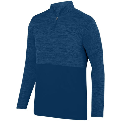 Augusta Sportswear Shadow Tonal Heather 1/4 Zip Pullover (2908), Color 'Navy'