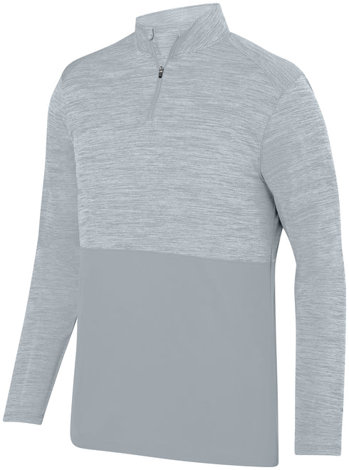 Augusta Sportswear Shadow Tonal Heather 1/4 Zip Pullover (2908), Color 'Silver'