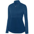 Augusta Sportswear Ladies Shadow Tonal Heather 1/4 Zip Pullover (2909), Color 'Navy'