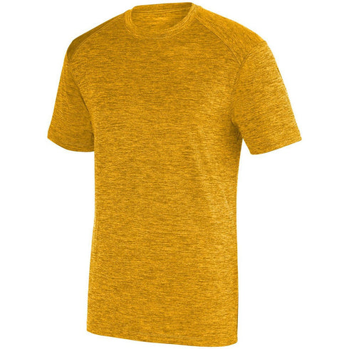 Augusta Sportswear Youth Intensify Black Heather Training Tee (2951-C), Color 'Gold'