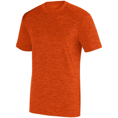 Augusta Sportswear Youth Intensify Black Heather Training Tee (2951-C), Color 'Orange'