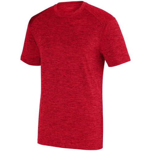 Augusta Sportswear Youth Intensify Black Heather Training Tee (2951-C), Color 'Red'