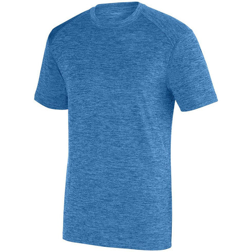 Augusta Sportswear Youth Intensify Black Heather Training Tee (2951-C), Color 'Columbia Blue'