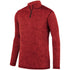 Augusta Sportswear Youth Intensify Black Heather 1/4 Zip Pullover (2956-C), Color 'Red'