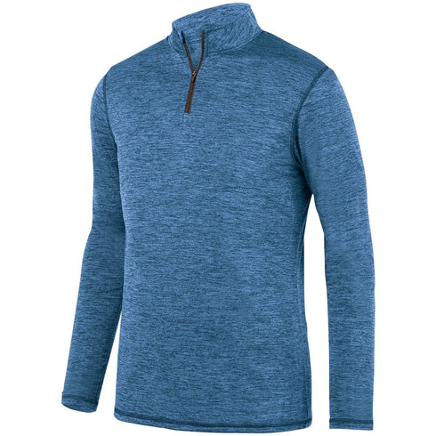 Augusta Sportswear Youth Intensify Black Heather 1/4 Zip Pullover (2956-C), Color 'Columbia Blue'