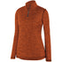 Augusta Sportswear Ladies Intensify Black Heather 1/4 Zip Pullover (2957-C), Color 'Orange'