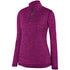 Augusta Sportswear Ladies Intensify Black Heather 1/4 Zip Pullover (2957-C), Color 'Power Pink'