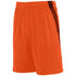 Augusta Sportswear Intensify Black Heather Training Shorts (2960-C), Color 'Orange'