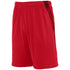 Augusta Sportswear Intensify Black Heather Training Shorts (2960-C), Color 'Red'