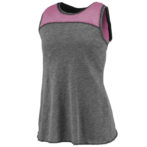 Augusta Sportswear Ladies Cherish Tank (3009-C), Color 'Slate/Power Pink'