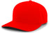 Pacific Headwear Cotton-Poly Hook-And-Loop Adjustable Cap (302C), Color 'Red'