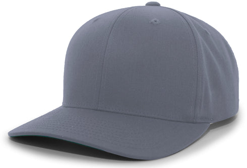 Pacific Headwear Cotton-Poly Hook-And-Loop Adjustable Cap (302C), Color 'Graphite'