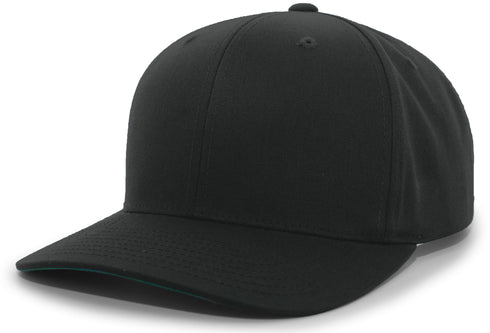 Pacific Headwear Cotton-Poly Hook-And-Loop Adjustable Cap (302C), Color 'Black'