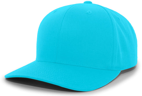 Pacific Headwear Cotton-Poly Hook-And-Loop Adjustable Cap (302C), Color 'BlueTeal'