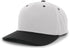 Pacific Headwear Cotton-Poly Hook-And-Loop Adjustable Cap (302C), Color 'SilverBlack'