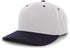 Pacific Headwear Cotton-Poly Hook-And-Loop Adjustable Cap (302C), Color 'SilverNavy'