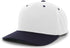 Pacific Headwear Cotton-Poly Hook-And-Loop Adjustable Cap (302C), Color 'WhiteNavy'