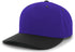 Pacific Headwear Cotton-Poly Hook-And-Loop Adjustable Cap (302C), Color 'PurpleBlack'
