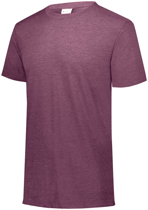 Augusta Sportswear Youth Tri-Blend T-Shirt (3066), Color 'Maroon Heather'