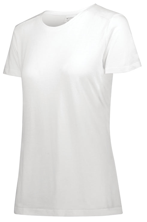Augusta Sportswear Ladies Tri-Blend T-Shirt (3067), Color 'White'