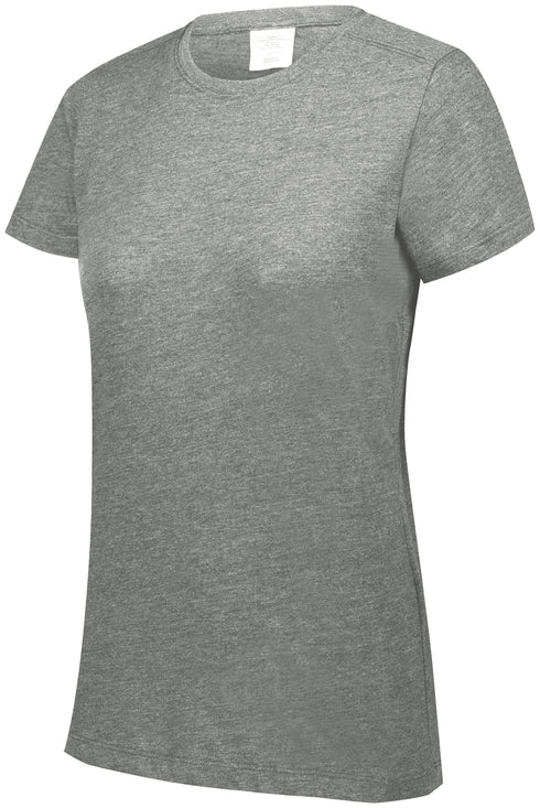Augusta Sportswear Ladies Tri-Blend T-Shirt (3067), Color 'Grey Heather'
