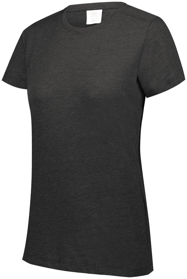 Augusta Sportswear Ladies Tri-Blend T-Shirt (3067), Color 'Black Heather'