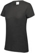 Augusta Sportswear Ladies Tri-Blend T-Shirt (3067), Color 'Black Heather'