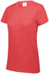 Augusta Sportswear Ladies Tri-Blend T-Shirt (3067), Color 'Red Heather'