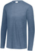 Augusta Sportswear Tri-Blend Long Sleeve Crew (3075), Color 'Storm Heather'