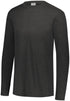 Augusta Sportswear Youth Tri-Blend Long Sleeve Crew (3076), Color 'Black Heather'