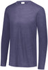 Augusta Sportswear Tri-Blend Long Sleeve Crew (3075), Color 'Navy Heather'