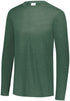 Augusta Sportswear Tri-Blend Long Sleeve Crew (3075), Color 'Dark Green Heather'