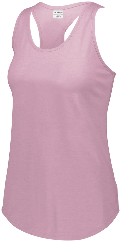 Augusta Sportswear Ladies Lux Tri-Blend Tank (3078), Color 'Dusty Rose Heather'