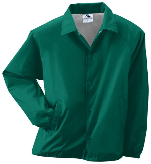Augusta Sportswear Nylon Coach's Jacket/Lined, Sizes 2XL-5XL (3100), Color 'Dark Green'