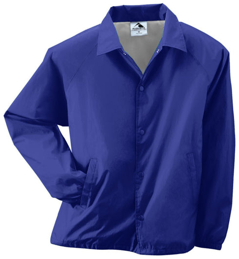 Augusta Sportswear Nylon Coach's Jacket/Lined, Sizes 2XL-5XL (3100), Color 'Purple'