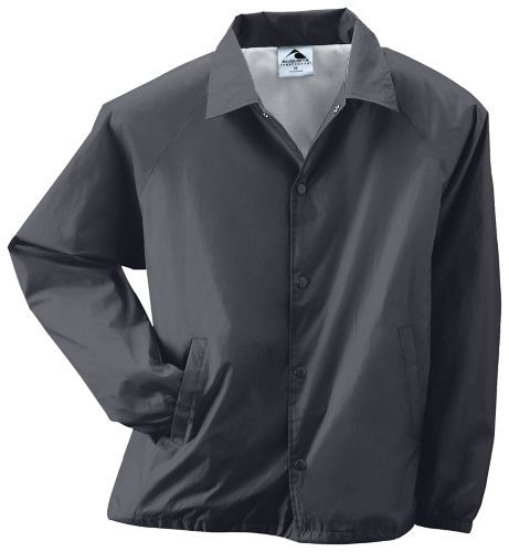 Augusta Sportswear Nylon Coach's Jacket/Lined (3100), Color 'Graphite'