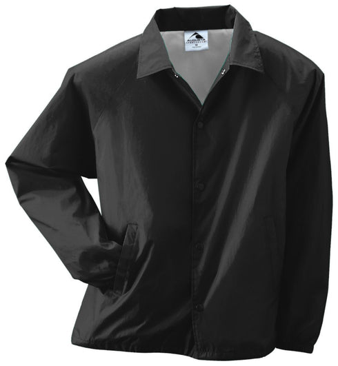 Augusta Sportswear Nylon Coach's Jacket/Lined, Sizes 2XL-5XL (3100), Color 'Black'