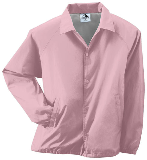 Augusta Sportswear Nylon Coach's Jacket/Lined, Sizes 2XL-5XL (3100), Color 'Light Pink'
