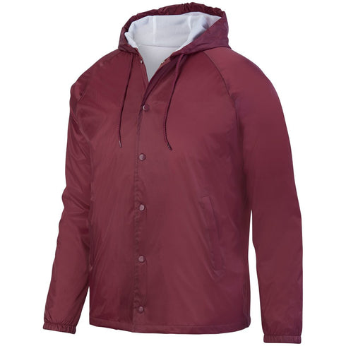 Augusta Sportswear Hooded Coach's Jacket (3102), Color 'Maroon'