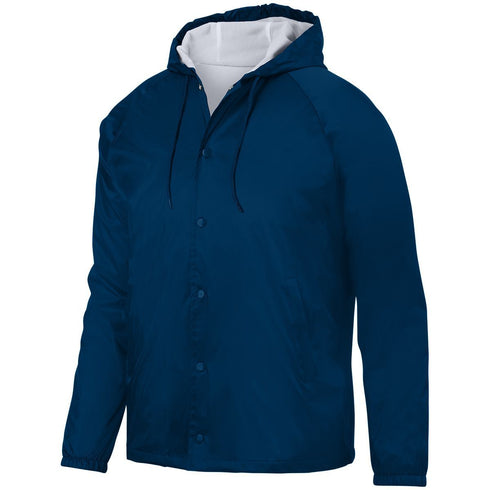 Augusta Sportswear Hooded Coach's Jacket (3102), Color 'Navy'