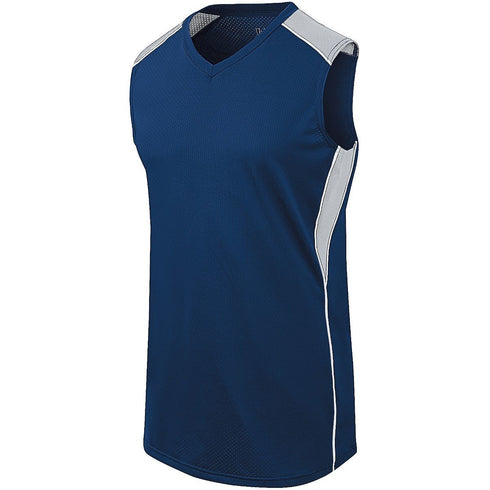Augusta Sportswear Ladies Dynamite Jersey (312162), Color 'Navy/Silver/Grey/White'