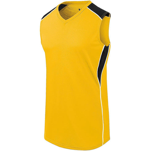 Augusta Sportswear Ladies Dynamite Jersey (312162), Color 'Athletic Gold/Black/White'