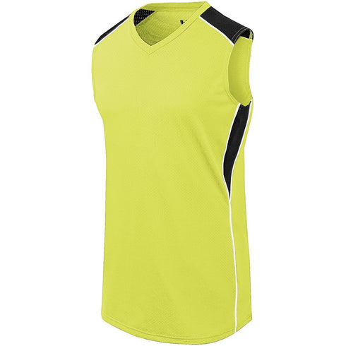 Augusta Sportswear Ladies Dynamite Jersey (312162), Color 'Lime/Black/White'