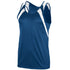 Augusta Sportswear Youth Wicking Tank With Shoulder Insert (312-C), Color 'Navy/White'
