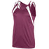 Augusta Sportswear Youth Wicking Tank With Shoulder Insert (312-C), Color 'Maroon/White'