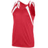 Augusta Sportswear Youth Wicking Tank With Shoulder Insert (312-C), Color 'Red/White'