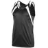 Augusta Sportswear Youth Wicking Tank With Shoulder Insert (312-C), Color 'Black/White'