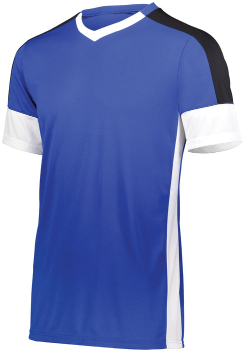 Russell Athletic Wembley Soccer Jersey (322930), Color 'Royal/White/Black'