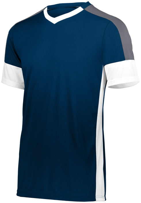 Russell Athletic Youth Wembley Soccer Jersey (322931), Color 'Navy/White/Graphite'