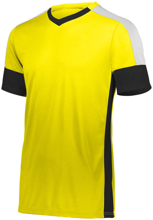 Russell Athletic Youth Wembley Soccer Jersey (322931), Color 'Power Yellow/Black/White'